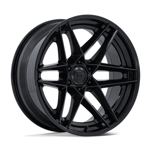 Fuel Fc408 Flight Wheels Rims 22x10 6x139.7 Matte Black W/ Gloss Black Lip -18mm | FC408MB22106818N