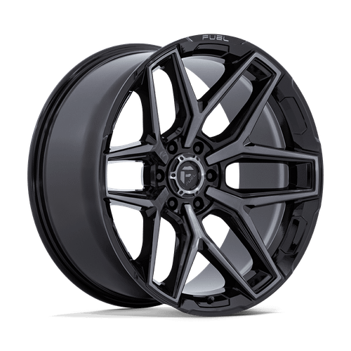 Fuel Flux Wheels Rims 24x10 6x135 Gloss Black Brushed Face With Gray Tint 0mm | FC854BT24106300