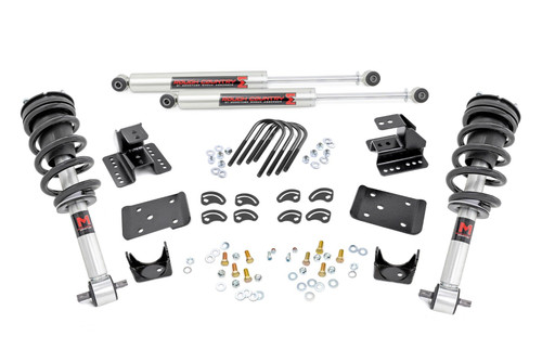 Rough Country 2 Inch Lowering Kit - 4 Inch Rear Lowering - M1 - Chevy/GMC 1500 (14-18 & Classic) | DHTP 71640