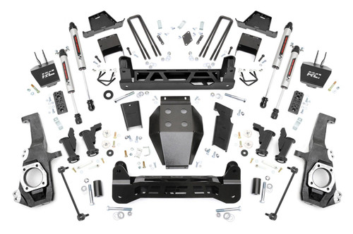 Rough Country 7 Inch Lift Kit - Torsion Drop - V2 - Chevy/GMC 2500HD/3500HD (20-25) | DHTP 11770
