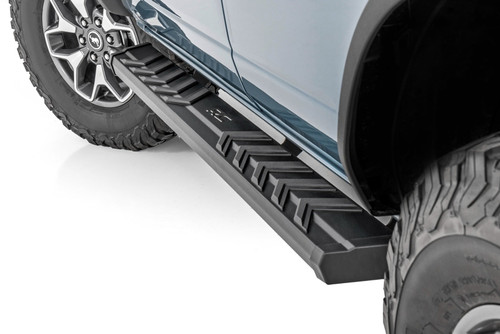 Rough Country BA2 Running Boards - Side Step Bars - 4-Door - Ford Bronco 4WD (2021-2026) | DHTP 41007A