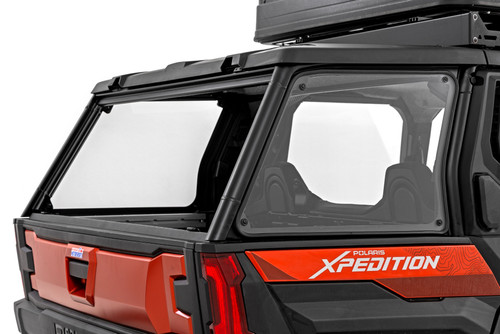 Rough Country Bed Side Rear Windows - Scratch Resistant - Polaris XPEDITION ADV 5 | DHTP 93196