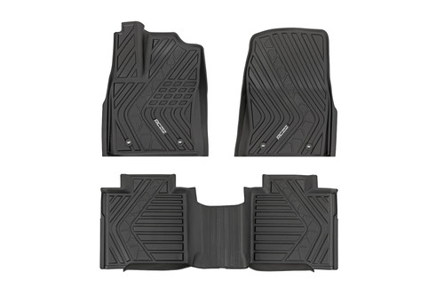 Rough Country Flex-Fit Floor Mats - FR & RR - CrewMax - Toyota Tundra 2WD/4WD (2022-2025) | DHTP FF-71780
