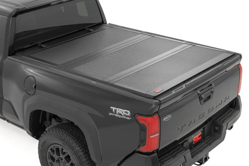 Rough Country Hard Tri-Fold Flip Up Bed Cover - 6' Bed - Toyota Tacoma 2WD/4WD (2024-2025) | DHTP 49420650