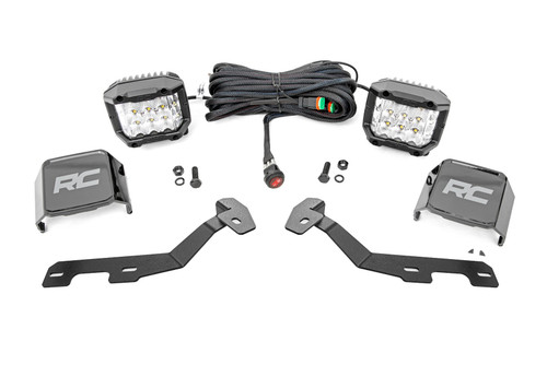 Rough Country LED Light Kit - Ditch Mount -  3" OSRAM - Wide - Ram 1500 2WD/4WD (2019-2025) | DHTP 82293