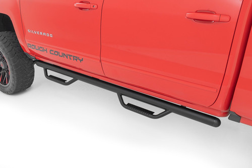 Rough Country Nerf Steps - Cab Length - Crew Cab - Chevy/GMC 1500 (14-18 & Classic) | DHTP RCC1489CCB