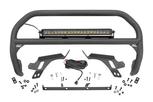 Rough Country Nudge Bar - w/ Tow Hooks - Spectrum Series LED - Ford Bronco Sport 4WD (21-24) | DHTP 51157