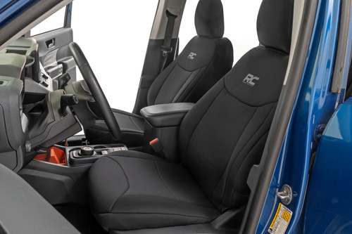 Rough Country Seat Covers - FR & RR W/Armrest - Crew Cab - Ford Maverick 2WD/4WD (22-25) | DHTP 91065