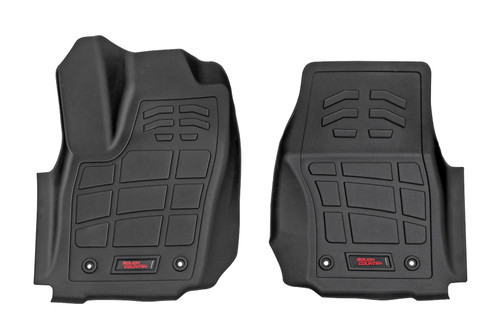 Rough Country Sure-Fit Floor Mats - Front - Double Cab - Toyota Tacoma 2WD/4WD (2024-2025) | DHTP SM71223_A