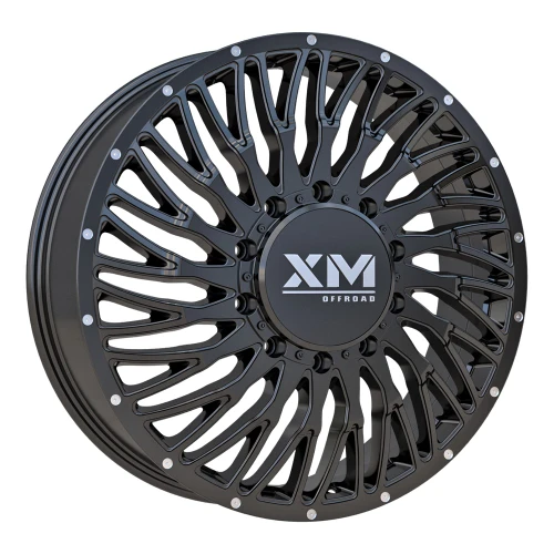 Xm Offroad Dually Xm-901 Wheels Rims 24x8.25 8x210 Gloss Black 105mm