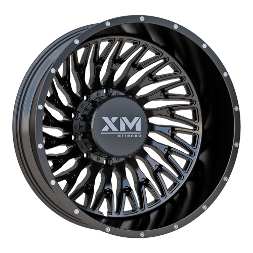 Xm Offroad Dually Xm-901 Wheels Rims 24x8.25 8x210 Gloss Black -221mm