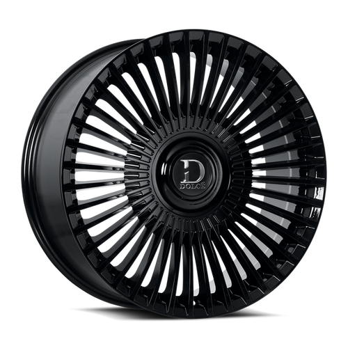 DOLCE LUXURY Trento Wheels Rims 20x9 Blank Custom Drilled Gloss Black 35mm | TRENTO-209000GB35