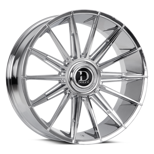 DOLCE LUXURY Mirelli Wheels Rims 24x10 Blank Custom Drilled Chrome 15mm | MIRELLI-241000C15