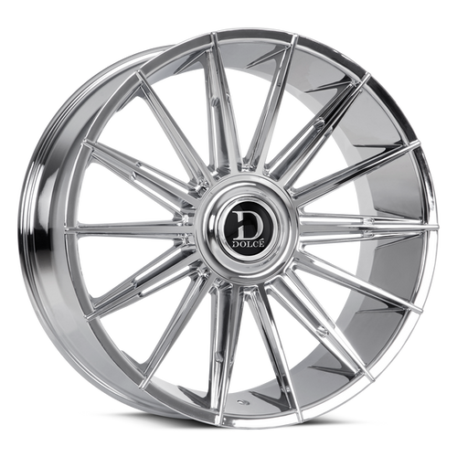 DOLCE LUXURY Mirelli Wheels Rims 24x10 Blank Custom Drilled Chrome 35mm | MIRELLI-241000C