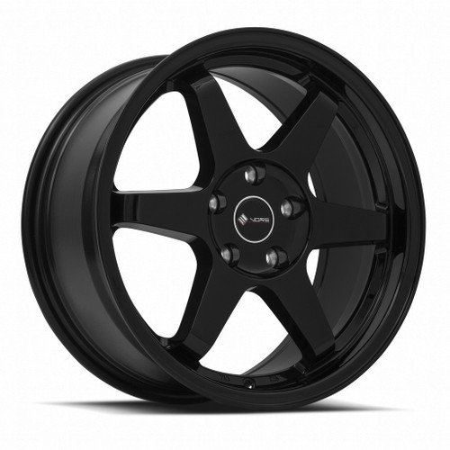 Vors Tr37 Wheels Rims 17x8 Blank Custom Drilled Gloss Black 35mm | TR371780xxx35BK