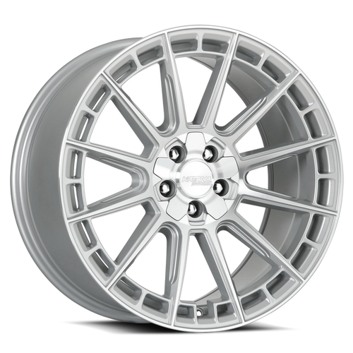 Katana Kr11 Wheels Rims 18x8 5x108 5x114.3 Gloss Silver Machined 40mm | KR11-188008GSF