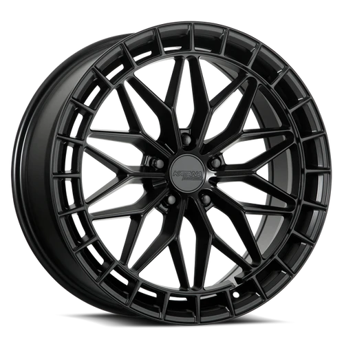 Katana Kr12 Wheels Rims 17x7.5 5x112 Matte Black 40mm | KR12-177552MB