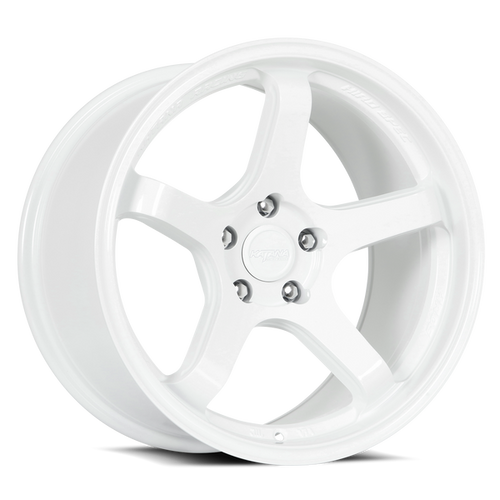 Katana Hr05 Wheels Rims 18x9.5 5x100 Gloss White 38mm | HR05-189550GW38