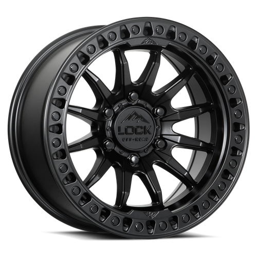 Lock Offroad Trail Wheels Rims 20x9 8x170 Matte Black W/ Matte Black Ring 1mm | TRAIL-2987MB
