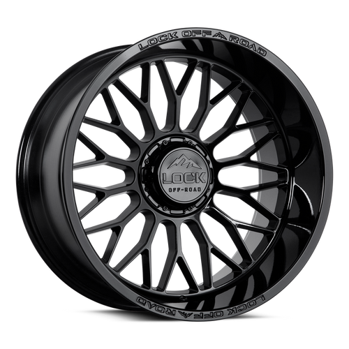 Lock Extreme Rampage Wheels Rims 20x9 6x135 6x139.7 Gloss Black 1mm | RAMPAGE-2936GB