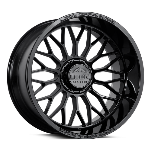 Lock Extreme Rampage Wheels Rims 20x10 8x180 Gloss Black 18mm | RAMPAGE-2188GB