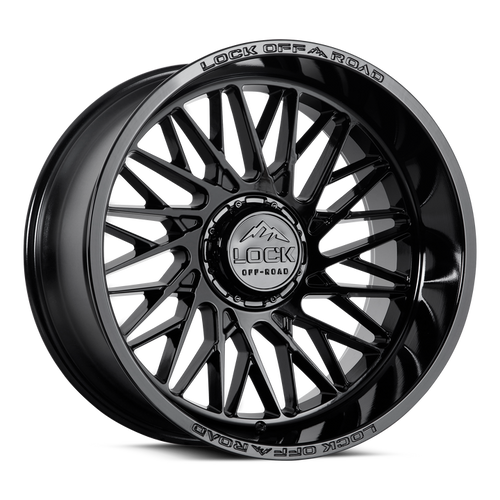 Lock Extreme Bandit Wheels Rims 20x9 6x135 6x139.7 Gloss Black 1mm | BANDIT-2936GB