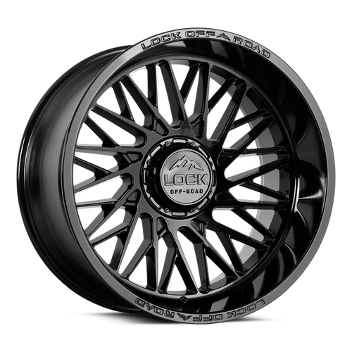 Lock Extreme Bandit Wheels Rims 20x10 8x165.1 Gloss Black 18mm | BANDIT-2186GB
