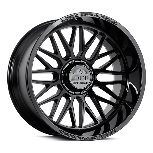 Lock Extreme Apex Wheels Rims 20x10 8x165.1 Gloss Black 18mm | APEX-2186GB