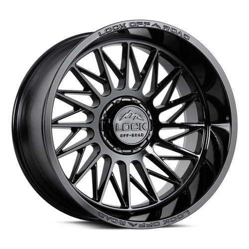 Lock Extreme Assault Wheels Rims 22x10 6x135 6x139.7 Gloss Black 18mm | ASSAULT-22136GB