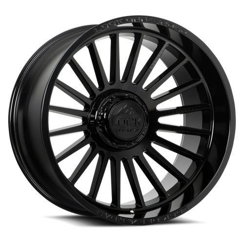 Lock Extreme Invasion Wheels Rims 22x10 6x135 6x139.7 Gloss Black 18mm | INVASION-22136GB