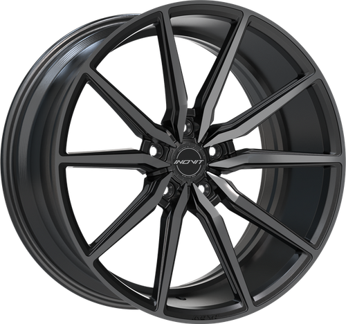 Inovit Frixion 5 Wheels Rims 20x8.5 5x120 Satin Black Machined & Milled W/ Dark Tint 33mm | 08520K5B33KMFCBTDTM1BNA
