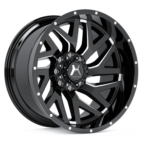 Hartes Metal Stealth Wheels Rims 22x12 6x135 6x139.7 Black Machined & Milled -44mm | 751L22S12VN-44KMFCECD2MHJ