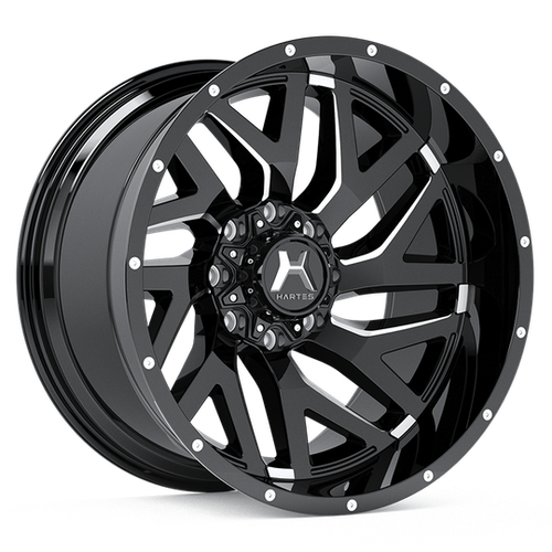 Hartes Metal Stealth Wheels Rims 22x12 5x114.3 5x127 Black Machined & Milled -44mm | 751R22S10FJ-44KMFCECD2QHJ