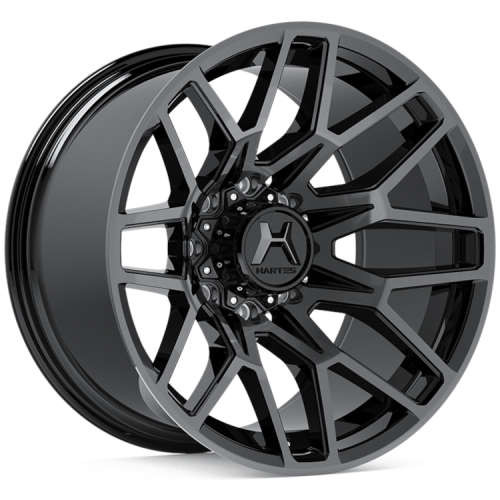 Hartes Metal Crossbow Wheels Rims 22x12 5x114.3 5x127 Satin Black Machined W/ Dark Tint -44mm | 75422S10FJ-44KMFTDTM2QHJ