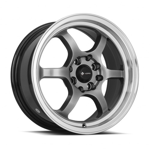Vors Lt61 Wheels Rims 15x7 4x108 Hyper Black 35mm | LT6115708H35HB-408