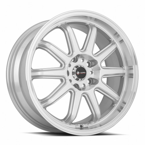 Vors Sp2 Wheels Rims 17x8 5x115 Silver W/ Machined Face 35mm | SP02178051435SF-515