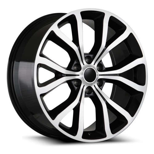Oe Concepts 2018 Ford Platinum Wheels Rims 22x9.5 6x135 Gloss Black Machined 44mm | OEC FD05-22956135+44BM
