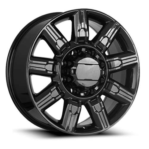 Oe Concepts 2021-23 At4 2500 Wheels Rims 20x8.5 8x165.1 Gloss Black 15mm | OEC G20-20858165+15GB