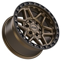 Dropstars 602Bzb Wheels Rims 18x9 6x135 6x139.7 Satin Bronze W/ Black Ring 18mm | 602BZB-8906818