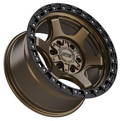 Dropstars 604Bzb Wheels Rims 20x9 6x135 6x139.7 Satin Bronze W/ Black Ring 0mm | 604BZB-2096800