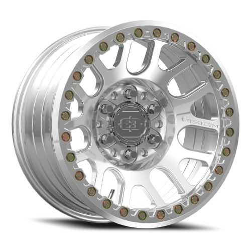 Vision 111 Nemesis Forged Beadlock Wheels Rims 18x9 6x165.1 Polished -12mm | 111FBL8999PPR-12