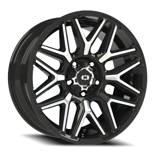Vision 305 Rekluse Wheels Rims 20x10 5x127 Gloss Black Machined Face -25mm | 305-20073GBMF-25