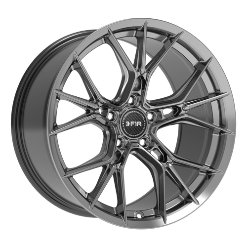 F1R Fs1 Wheels Rims 18x9.5 5x114.3 Hyper Black 38mm | FS118955114HB38