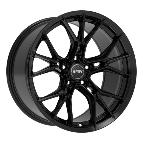 F1R Fs1 Wheels Rims 19x8.5 5x120 Gloss Black 35mm | FS119855120GB35