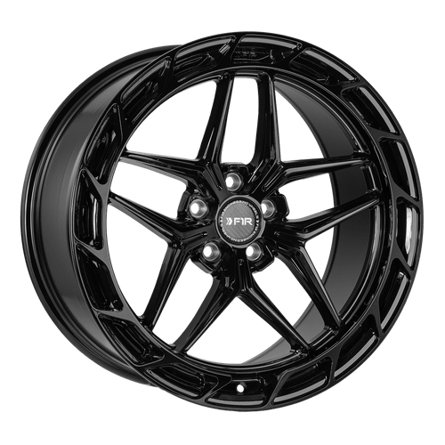 F1R Fs5 Wheels Rims 18x8.5 5x114.3 Gloss Black 35mm | FS518855114GB35
