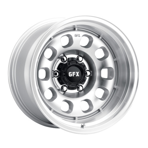 G-Fx Tr35 Wheels Rims 18x8.5 6x135 Silver Machined Face 25mm | T35 885-6009-25 SMF