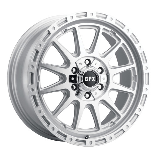 G-Fx Tr38 Wheels Rims 20x8.5 6x135 Silver Machined Face 35mm | T38 285-6009-35 SMF