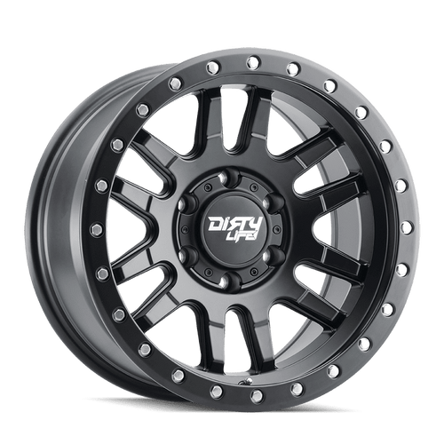 Dirty Life Canyon Pro Wheels Rims 18x9 6x139.7 Satin Black 20mm | 9309-8983MB20