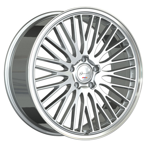 Gianelle Aria Wheels Rims 22x9 5x114.3 Silver Machined Face / Polished Lip 30mm | GA-2290F30GAARISPR