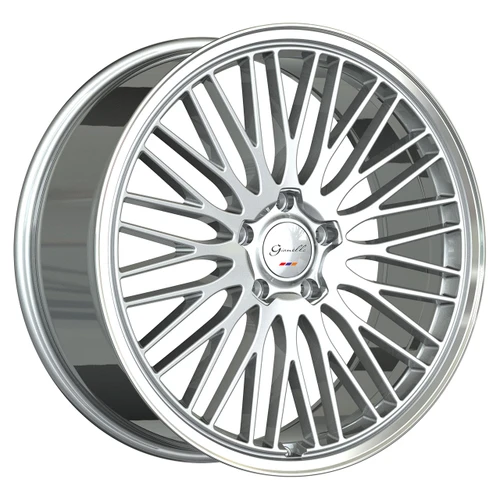 Gianelle Aria Wheels Rims 22x9 5x112 Silver Machined Face / Polished Lip 30mm | GA-2290M30GAARISPR